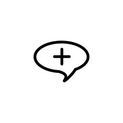 Obraz premium bubble speech icon design vector logo template EPS 10