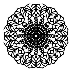 Abstract mandala on white background