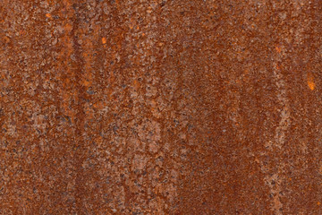 Rusty metal texture close-up on macro lens