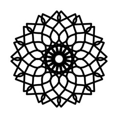 Abstract mandala on white background