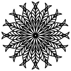 Abstract mandala on white background
