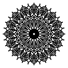 Abstract mandala on white background