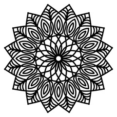 Abstract mandala on white background
