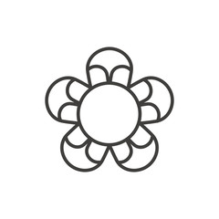 flower icon design vector logo template EPS 10