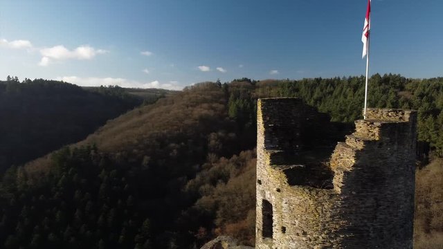 Winneburg Ruine bei Cochem, Moseltal, Rheinland-Pfalz, Deutschland