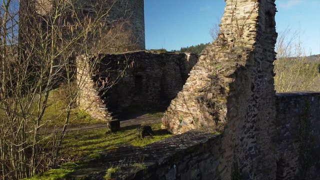 Winneburg Ruine bei Cochem, Moseltal, Rheinland-Pfalz, Deutschland