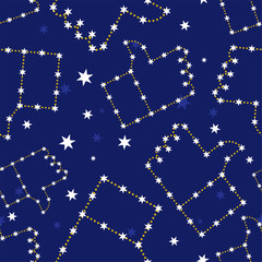 Star Like pattern seamless. Constellation hand thumbs up background. vector texture