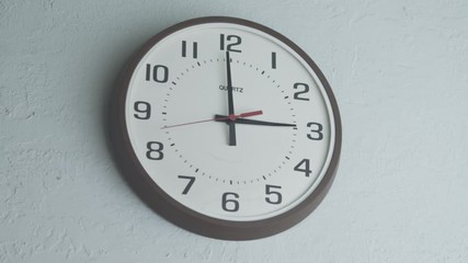 CU, Lockdown, View of a wall clock ticking