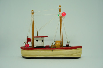 ship isolated on white background