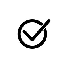 check mark icon design vector logo template EPS 10