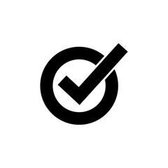 check mark icon design vector logo template EPS 10