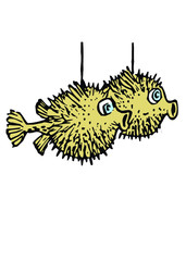 Blowfish Tiki Bar Menu Art © Dan