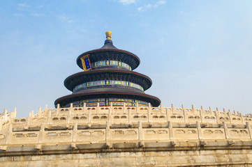 Architectural details of China Temple of Heaven complex