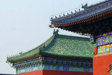 Naklejka premium Architectural details of China Temple of Heaven complex