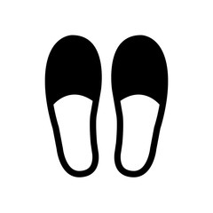 Slippers icon, logo isolated on white background