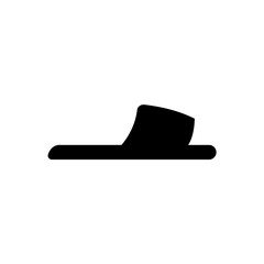 Slippers icon, logo isolated on white background