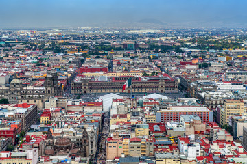 Fototapeta na wymiar Mexico City skyline and cityscape
