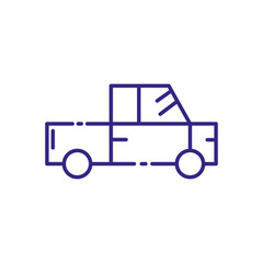 Pickup car vehicle design, Transportation travel trip urban motor speed fast automotive and driving theme Vector illustration