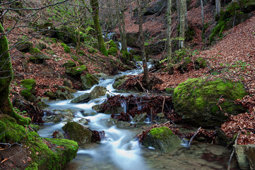 autumn scenery on the Italian hills