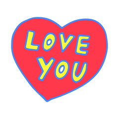 Simple and stylish modern colorful illustration, vector hand drawn elements, doodles, lettering, phrase