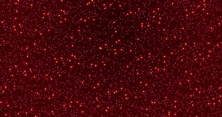 Red glitter dust background for festival, party, event. Gold glamur texture Loop animation.