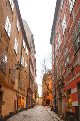 Obraz premium Fragment of a narrow street