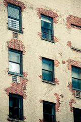 Fototapeta na wymiar View of New York City Apartment Buildings