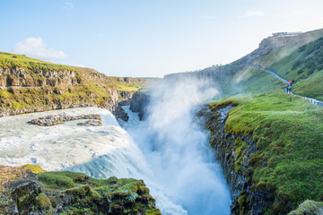 Fototapeta premium Waterfall Gullfoss in south Iceland
