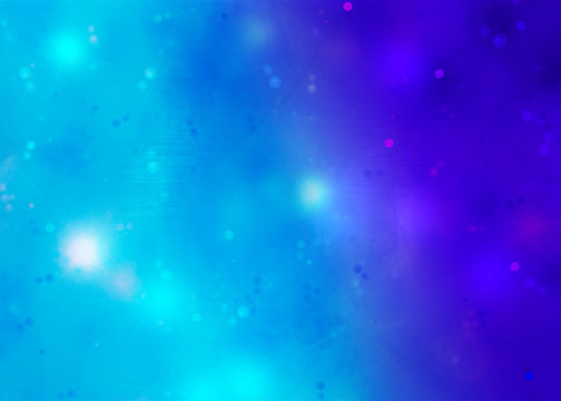 Fondo estrellado galáctico azulado y purpura