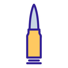 bullet icon vector. Thin line sign. Isolated contour symbol illustration