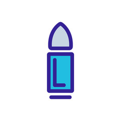bullet icon vector. Thin line sign. Isolated contour symbol illustration