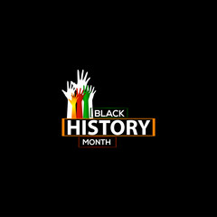 Black History Month Celebration Vector Template Design Illustration