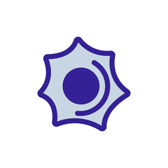 bullet icon vector. Thin line sign. Isolated contour symbol illustration