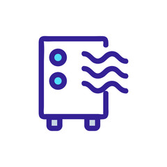 air purifier icon vector. Thin line sign. Isolated contour symbol illustration