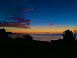 sunrise on the cornish coast 
