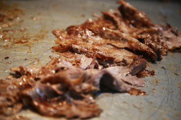 Turkish Doner Kebab in plate