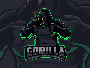 Gorilla Beating Chest © prajoedi
