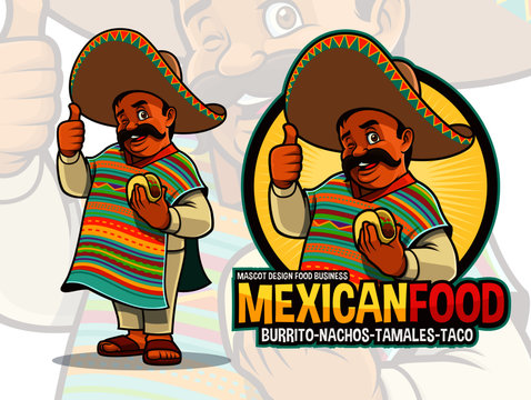 Mexican mascot for Taco restaurant