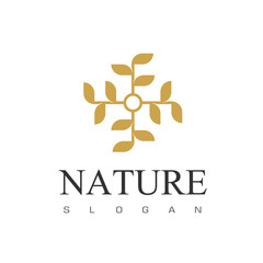 Gold Leaf ornament Logo