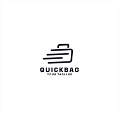 Fototapeta premium Quick Bag Logo Design template for company travel