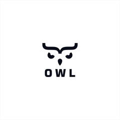 Simple Owl Logo design template idea