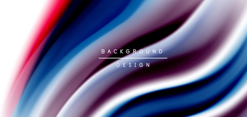 Silk smooth lines on white, liquid fluid color waves. Vector Illustrations For Wallpaper, Banner, Background, Card, Book, Illustration, landing page, cover, placard, poster, banner, flyer, design