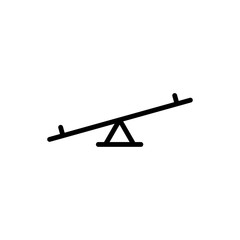 Seesaw icon trendy