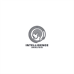 Artificial Intelligence logo design template