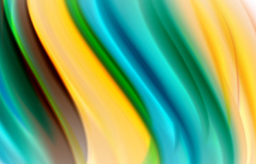 Abstract background - fluid color gradient waves, with dynamic motion line effect. Vector Illustration For Wallpaper, Banner, Background, Card, Book Illustration, landing page