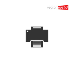 Printer Icon Design Vector Template