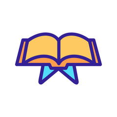 Koran icon vector. Thin line sign. Isolated contour symbol illustration