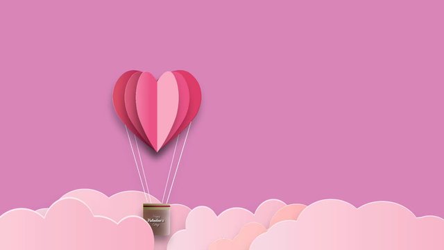 Vdo vector Valentine and Hearts Background Floating with Happy Valentines Day Greetings. Vector Illustration.
