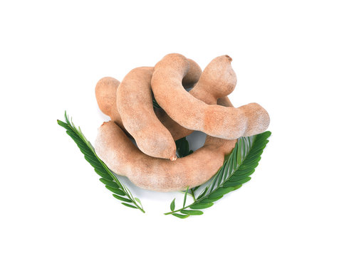 Tamarind isolated on the white background