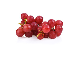 red grape isolated on white
